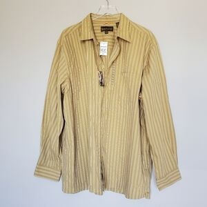 Timberland Shirt Mens XXL Stripe Button Up Long Sleeve Cotton NWT